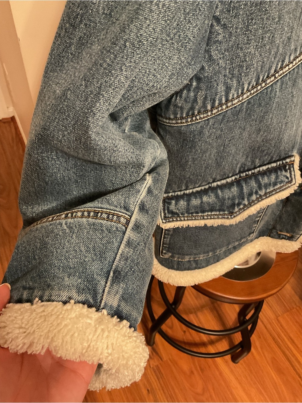 Mango women’s Denim Jacket - Blue - Picture 4 of 10